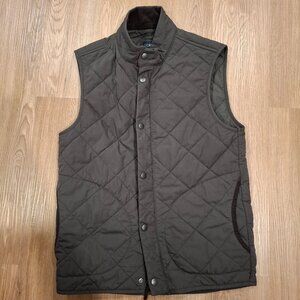 J. Crew Sussex Quilted Vest with PrimaLoft (Deep Olive) XS